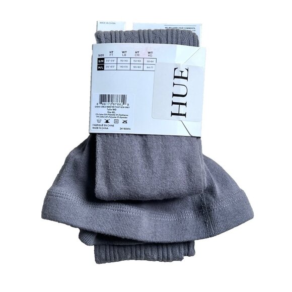 Hue U24245 Cable Knit Sweater Tights Grey ( S / M ) - Picture 5 of 5